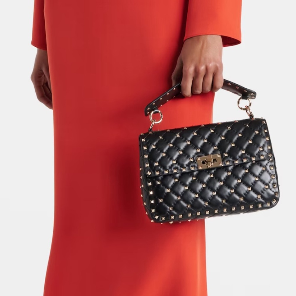 Authentic Valentino Rockstud medium spike shoulder bag